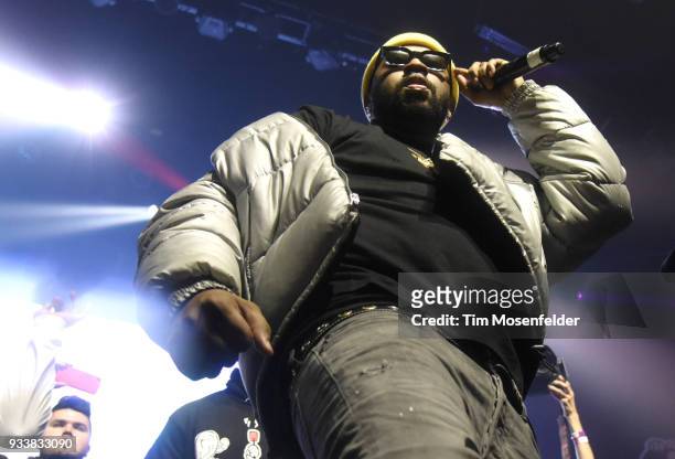 Mike Will Made It performs during the SXSW Takeover Eardummers Takeover at ACL Live at the Moody Theatre during SXSW 2018 on March 16, 2018 in...