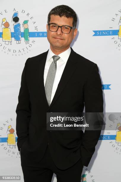 Actor Rey Herrera attends the "I Have A Dream" Foundation's 5th Annual Los Angeles' Dreamer Dinner at Skirball Cultural Center on March 18, 2018 in...