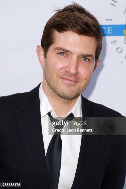 Actor Joel Johnstone attends the "I Have A Dream" Foundation's 5th Annual Los Angeles' Dreamer Dinner at Skirball Cultural Center on March 18, 2018...