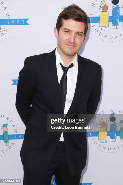 Actor Joel Johnstone attends the "I Have A Dream" Foundation's 5th Annual Los Angeles' Dreamer Dinner at Skirball Cultural Center on March 18, 2018...