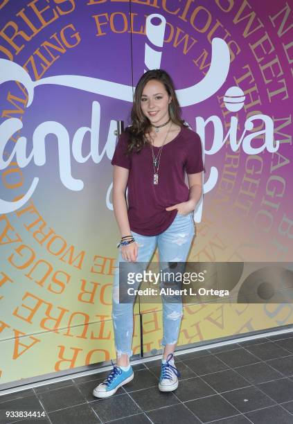 Actress Julianne Collins participates in Talent Day At Candytopia held at Santa Monica Place on March 18, 2018 in Santa Monica, California.