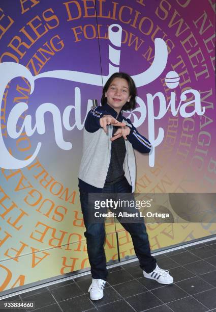 Actor Bryson Robinson participates in Talent Day At Candytopia held at Santa Monica Place on March 18, 2018 in Santa Monica, California.
