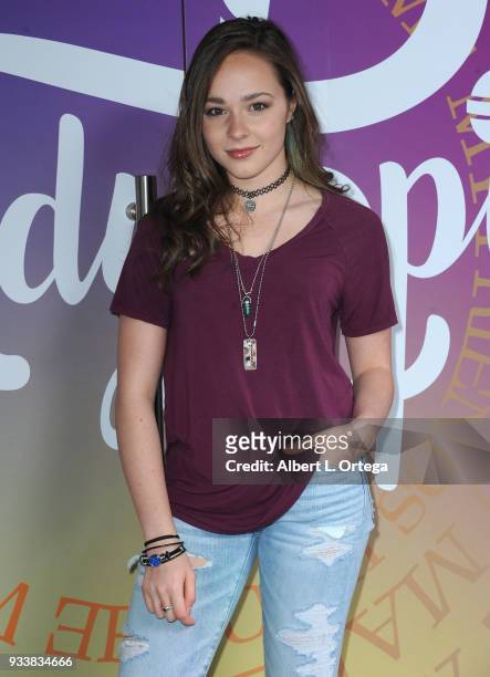 Actress Julianne Collins participates in Talent Day At Candytopia held at Santa Monica Place on March 18, 2018 in Santa Monica, California.