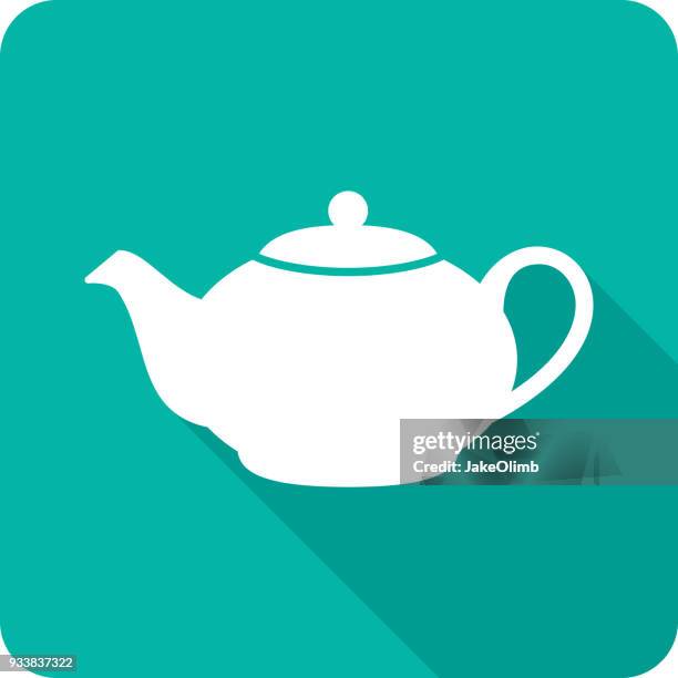 stockillustraties, clipart, cartoons en iconen met thee pot pictogram silhouet - afternoon tea