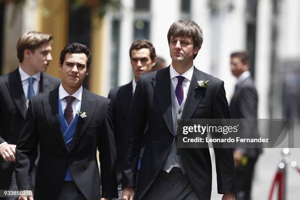 Ernst August of Hanover during the wedding of Prince Christian of Hanover and Alessandra de Osma at Basilica San Pedro on March 16, 2018 in Lima,...