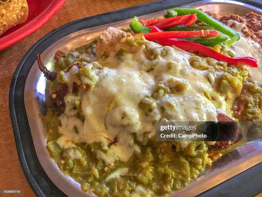 Chile stuffed plate