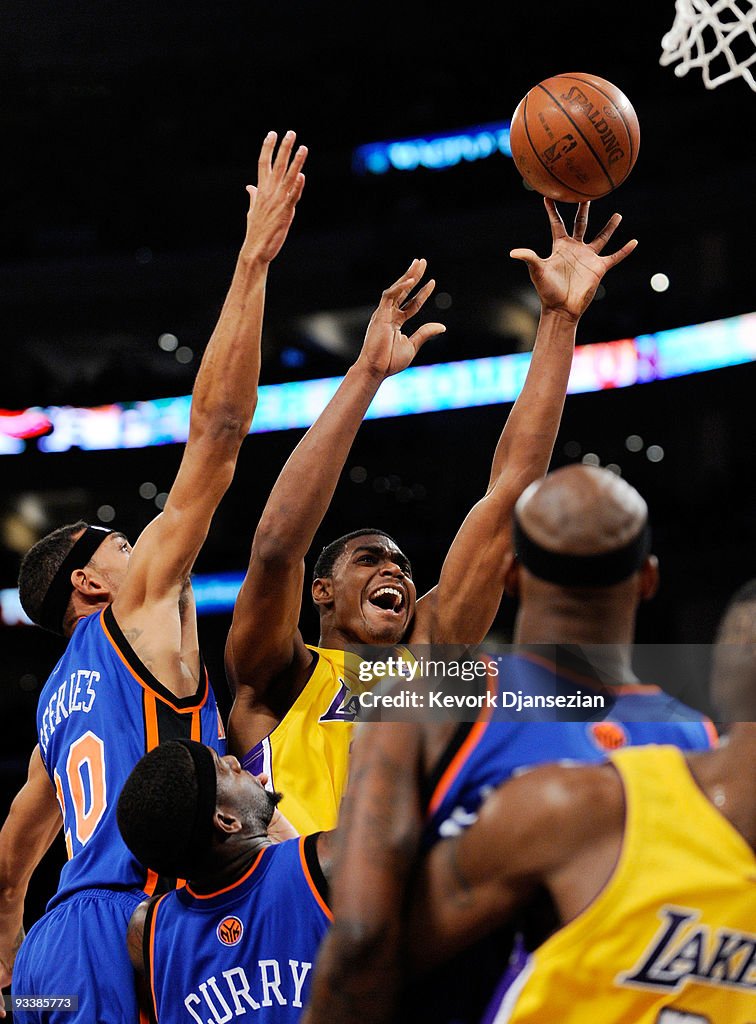 New York Knicks v Los Angeles Lakers