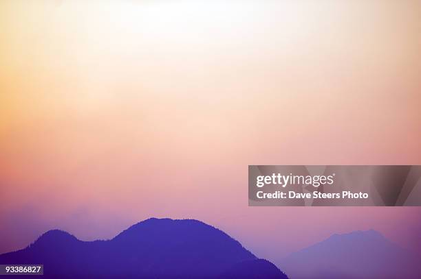 fire in the sky - pemberton valley stock pictures, royalty-free photos & images