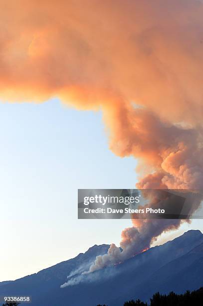 pemberton wildfires  - pemberton valley stock pictures, royalty-free photos & images