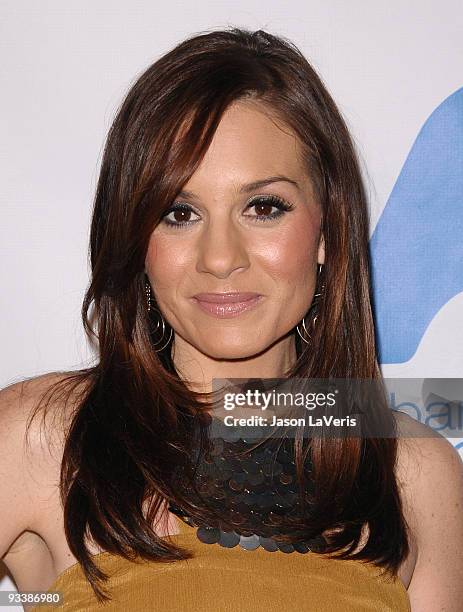 Singer Kara DioGuardi attends the 33rd annual Saban Free Clinic dinner gala at The Beverly Hilton Hotel on November 23, 2009 in Beverly Hills,...