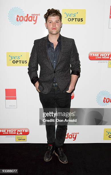 Daniel Merriweather arrives at the official launch party for "The Hot Hits Live from LA", a new radio show hosted by Andrew G on the Today network...