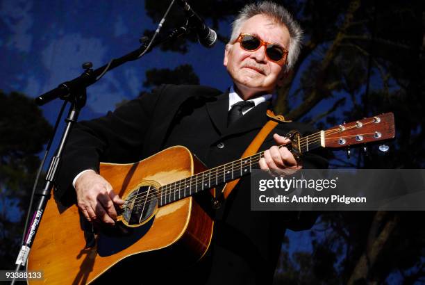 John Prine performs on stage at the Hardly Strictly Bluegrass festival in Golden Gate Park, San Francisco, California, USA on October 2, 2009. He...