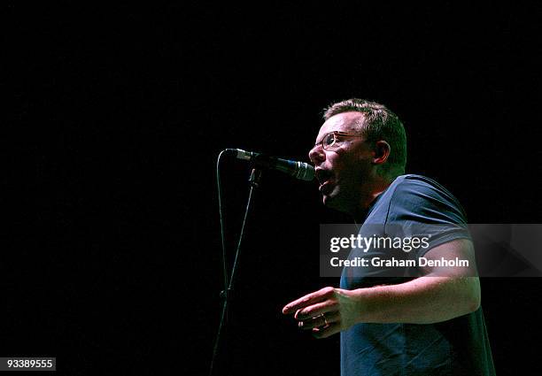Craig Reid of the Proclaimers performs on stage at the Enmore Theatre on November 25, 2009 in Sydney, Australia.