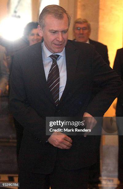 Yves Leterme arrives, at Laeken Castle on November 25, 2009 in Brussels, Belgium. Yves Leterme suceeds Herman Van Rompuy who is to become the new...