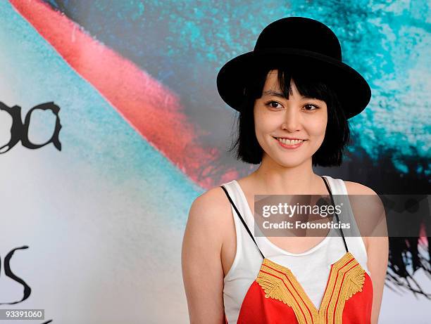 Actress Rinko Kikuchi attends "Maps of the Sounds of Tokyo" photocall, at ME Hotel on August 25, 2009 in Madrid, Spain.