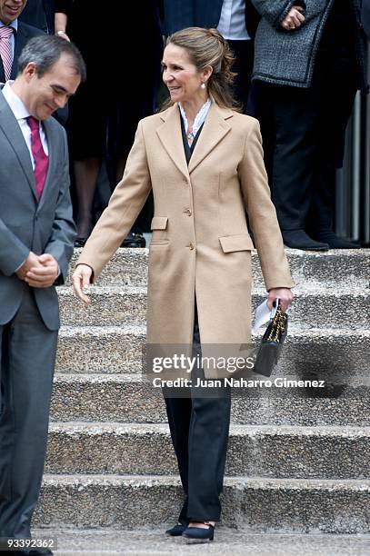 Princess Elena of Spain attends the 'IV Universidad Empresa' awards on November 25, 2009 in Madrid, Spain.