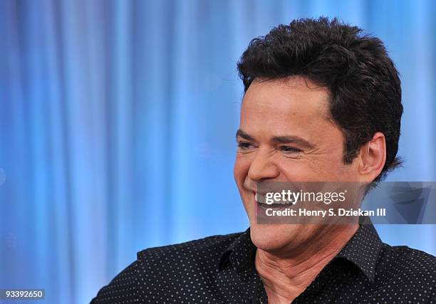 Entertainer Donny Osmond visits ABC's "Good Morning America" at ABC Studios on November 25, 2009 in New York City.