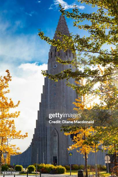 hallgrímskirkja lutheran church, reykjavik, iceland - reykjavik county stock pictures, royalty-free photos & images