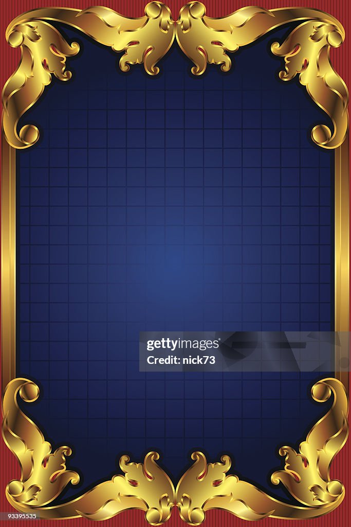 Program Gold Border Gold Frame Border