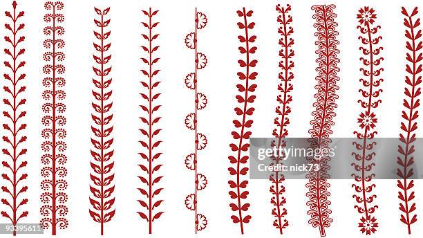 ilustrações de stock, clip art, desenhos animados e ícones de design de mehandi - tatuagem de henna