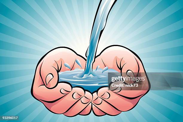 stockillustraties, clipart, cartoons en iconen met save water - waterbesparing