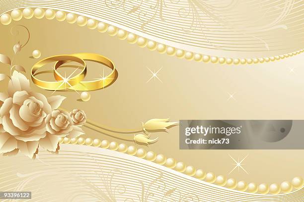 illustrazioni stock, clip art, cartoni animati e icone di tendenza di sfondo di matrimonio - wedding background