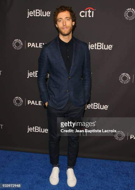 Thomas Middleditch attends the 2018 PaleyFest Los Angeles - HBO's 'Silicon Valley' on March 18, 2018 in Hollywood, California.
