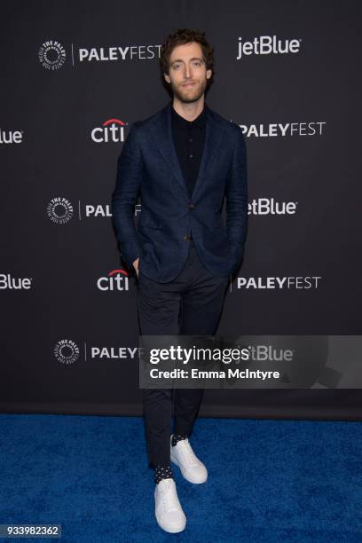 Thomas Middleditch attends the 2018 PaleyFest Los Angeles - HBO's 'Silicon Valley' at Dolby Theatre on March 18, 2018 in Hollywood, California.