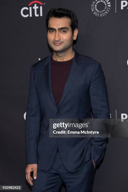 Kumail Nanjiani attends the 2018 PaleyFest Los Angeles - HBO's 'Silicon Valley' at Dolby Theatre on March 18, 2018 in Hollywood, California.