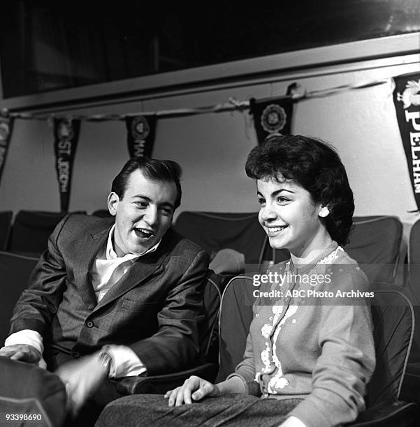 Walt Disney Television via Getty Images SPECIAL - "The Dick Clark Beechnut Show" 1960 Bobby Darin, Annette Funicello