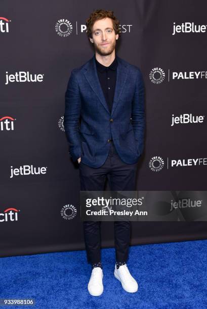 Thomas Middleditch attends PaleyFest Los Angeles 2018 - "Silicon Valley" at Dolby Theatre on March 18, 2018 in Hollywood, California.