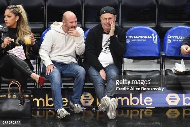 Billy Crystal attends a basketball game between the Los Angeles Clippers and the Portland Trail Blazers at Staples Center on March 18, 2018 in Los...