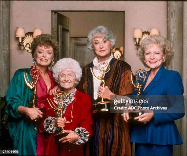 The Golden Girls" is one of only three sitcoms in which all the main actors won at least one Emmy Award. Rue McClanahan ; Estelle Getty ; Bea Arthur...