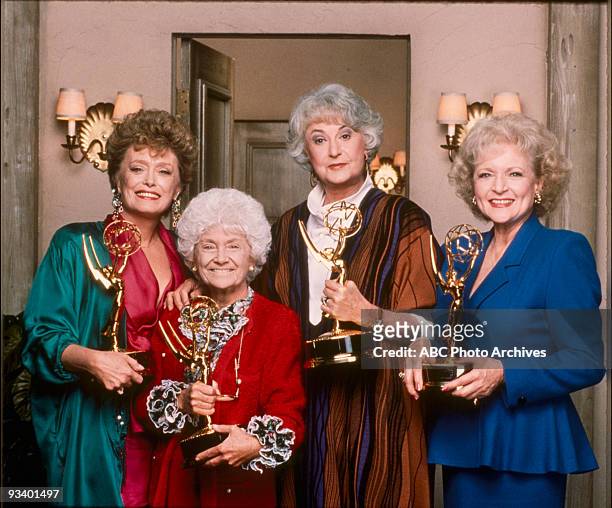 The Golden Girls" is one of only three sitcoms in which all the main actors won at least one Emmy Award. Rue McClanahan ; Estelle Getty ; Bea Arthur...