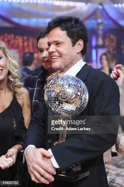 Episode 910A" - After ten weeks of surprises and dazzling performances, Donny Osmond and Kym Johnson were crowned champions of "Dancing with the...