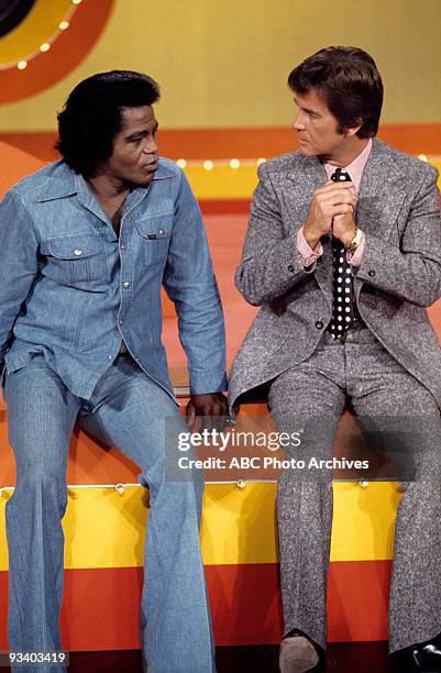 Wide World of Entertainment Special: Rock of the 60's " - , Dick Clark greets James Brown.,