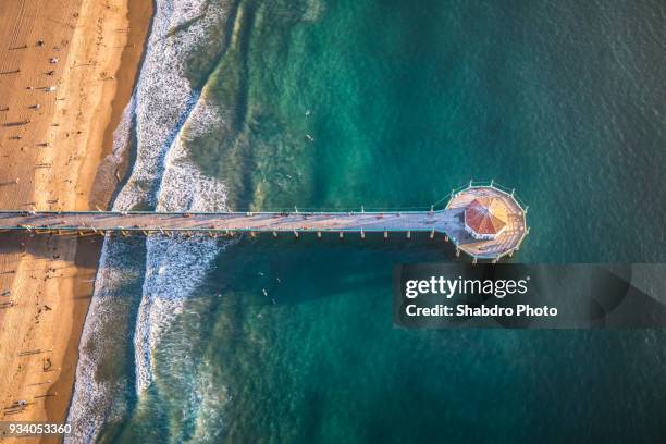 pier view heli - los angeles stock pictures, royalty-free photos & images