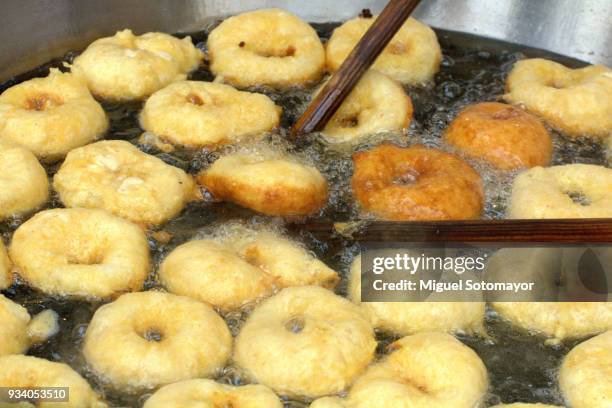 pumpkin fritters - oily slippery stock pictures, royalty-free photos & images