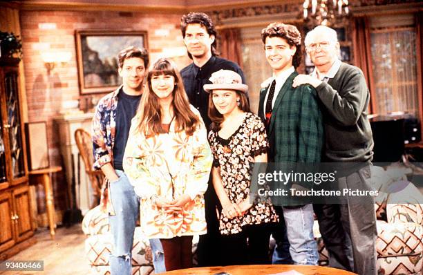 Season Three - 8/10/92, Pictured, from left: Michael Stoyanov , Mayim Bialik , Ted Wass , Jenna von Oy , Joey Lawrence , Barnard Hughes ,