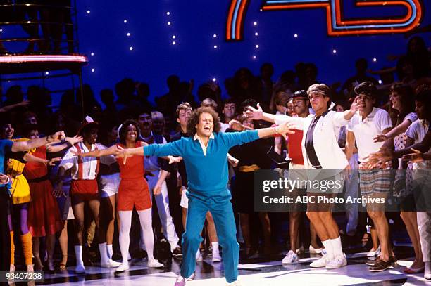 Show Coverage - 8/5/82, Richard Simmons, Audience on the Walt Disney Television via Getty Images Television Network dance show "American Bandstand".,