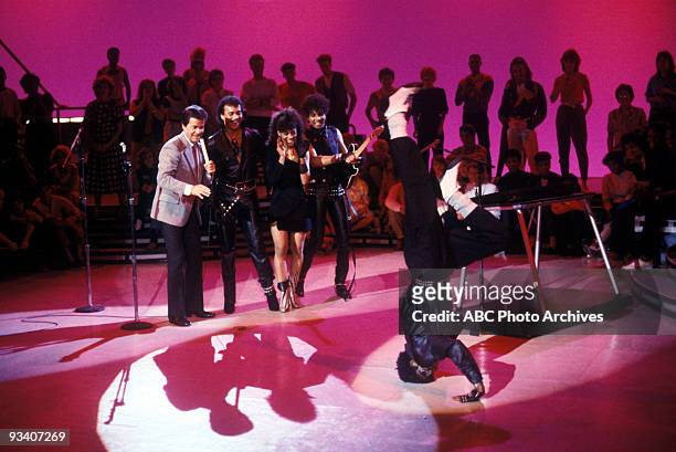 Show Coverage - 3/5/84, Shalamar on the Walt Disney Television via Getty Images Television Network dance show "American Bandstand".,