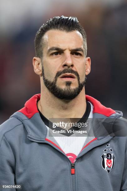 Alvaro Negredo Sanchez of Besiktas JK during the Turkish Spor Toto Super Lig match between Medipol Basakseshir FK and Besiktas AS at the Basaksehir...