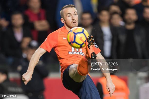 Edin Visca of Istanbul Medipol Basaksehir FK during the Turkish Spor Toto Super Lig match between Medipol Basakseshir FK and Besiktas AS at the...