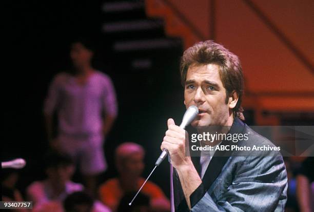 Show Coverage - 9/1/83, Huey Lewis on the Walt Disney Television via Getty Images Television Network dance show "American Bandstand".,