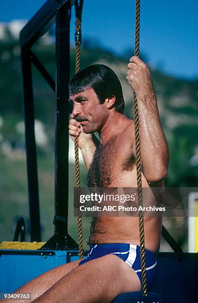 Walt Disney Television via Getty Images SPECIAL - "Battle of the Network Stars" - 4/5/81, Tom Selleck on the Walt Disney Television via Getty Images...