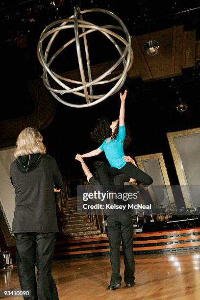 Episode 602A - Cirque du Soleil performers rehearsed for their performance on Dancing with the Stars Results Show, airing TUESDAY, MARCH 25 .