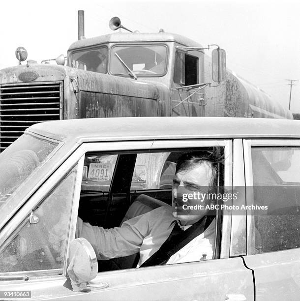 Walt Disney Television via Getty Images MOVIES - "Duel" - 11/13/71, Dennis Weaver starred as David Mann, a business commuter pursued and terrorized...