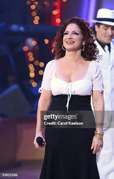 Episode 508A" -- Five-time Grammy¨ Award-winning singer Gloria Estefan brought her smooth Latin sounds to the "Dancing" stage, TUESDAY, NOVEMBER 13 ,...