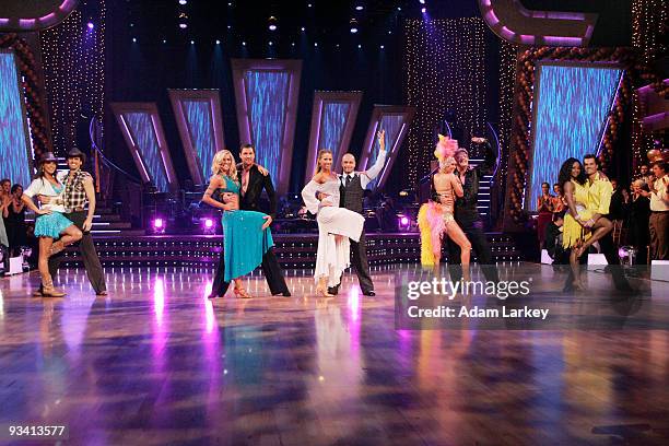 Episode 310A" - All eight of the previously eliminated celebrities returned with their professional dance partners to perform a dance set to some of...