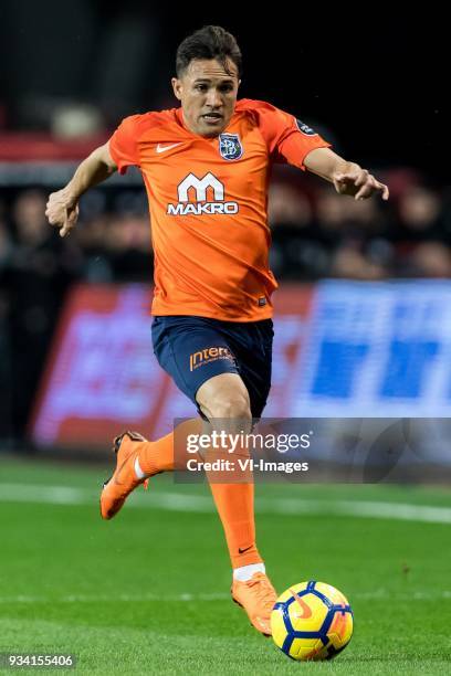 Jose Marcio Da Costa of Istanbul Medipol Basaksehir FK during the Turkish Spor Toto Super Lig match between Medipol Basakseshir FK and Besiktas AS at...